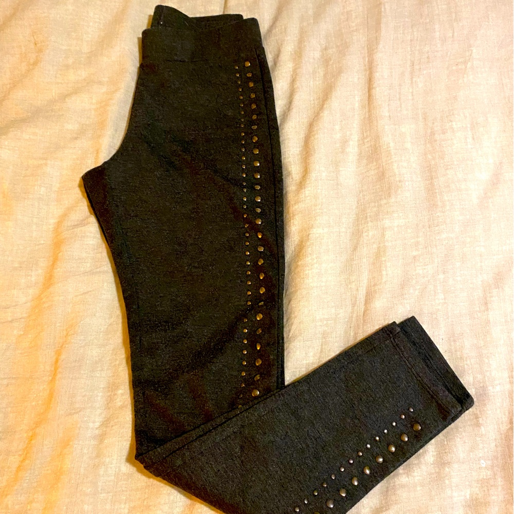 Girls 4 Studded Leggings